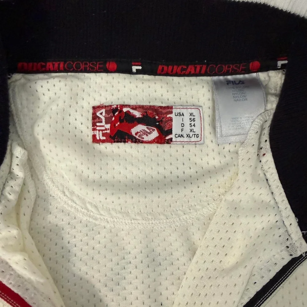 Vintage y2k Fila x Ducati Corse Racing Zip Up Jacket - XL